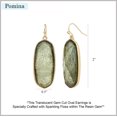 thumbnail image 6 of Pomina Colorful Geometric Faceted Crystal Glass Dangle Drop Earrings, Fashion Statement Resin Oval Teardrop Earrings for Women, 6 of 10