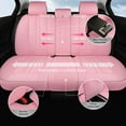 thumbnail image 4 of Car Seat Covers Full Set for Nissan Frontier 2009-2025,Breathable Nappa Leather Luxury Automotive Interior Accessories with Lumbar Support Pink, 4 of 5