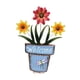 thumbnail image 2 of Estaca de jardín para macetas, decoración 2D, accesorio práctico, decoración de hierro, bienvenida Azul, 2 of 9