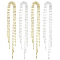 DESIGNICE 2 Pairs Statement Earrings for Women,Face-Lengthening Tassel Dangle Earrings for Women,Statement Earrings for Women Fashion Jewelry Gift,Style3