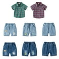 thumbnail image 4 of Uccdo Toddler Baby Boys Denim Jeans Shorts Kids Summer Casual Cotton Short Pants 1-6 Years, 4 of 4