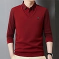 thumbnail image 6 of Men's Fleece-Lined Polo Shirt Warm and Stylish T-Shirt, 6 of 6