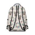 thumbnail image 2 of Highland Cow and Flower Print Backpack for School, Cute School Bag with Adjustable Shoulder Straps and Padded Back, 15.3"x11"x7.1", 2 of 4