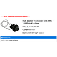 thumbnail image 2 of Bulb Socket - Compatible with 1997 - 1999 Buick LeSabre 1998, 2 of 2