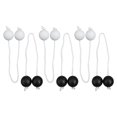 thumbnail image 2 of Ladder Ball Toss Game for Golf Ball Bolas Set with Storage Bag for Toss Match black+white, 2 of 9