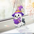 thumbnail image 4 of ViciArt Hologram Acrylic Ghost Suncatcher – Witch Hat, "Stay Spooky" Design, Halloween Window Hanging, 4 of 4