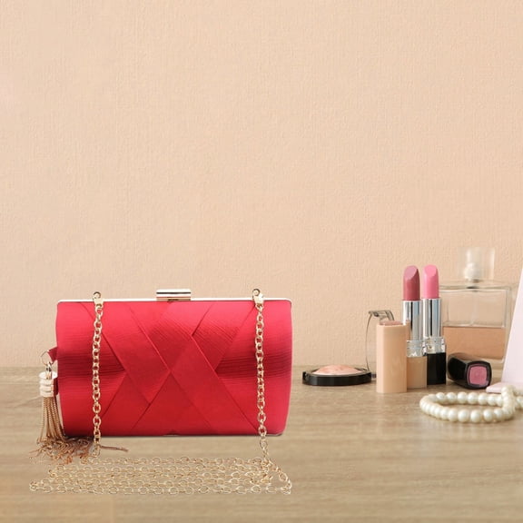 Elegant Mini Shoulder Bag for Women - Stylish Evening Party Clutch with Matching Tassel for Fashionable Occasions and Night Out Adventures