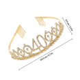 thumbnail image 2 of KAKOWELY 1Jgo Sash Para Party Dorado Con De Cristal Para Ambientar En Cumpleaños, 2 of 7