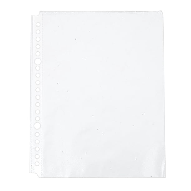 Paquete De 200 Bolsillos A5 Transparentes Perforados - Fs