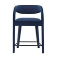 thumbnail image 5 of Modway Pinnacle Performance Velvet Counter Stool Set of Two in Midnight Black, 5 of 10