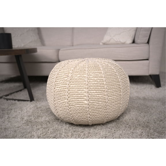 20x20x13 in Size, Cotton - Suitable Pouf for Small Spaces