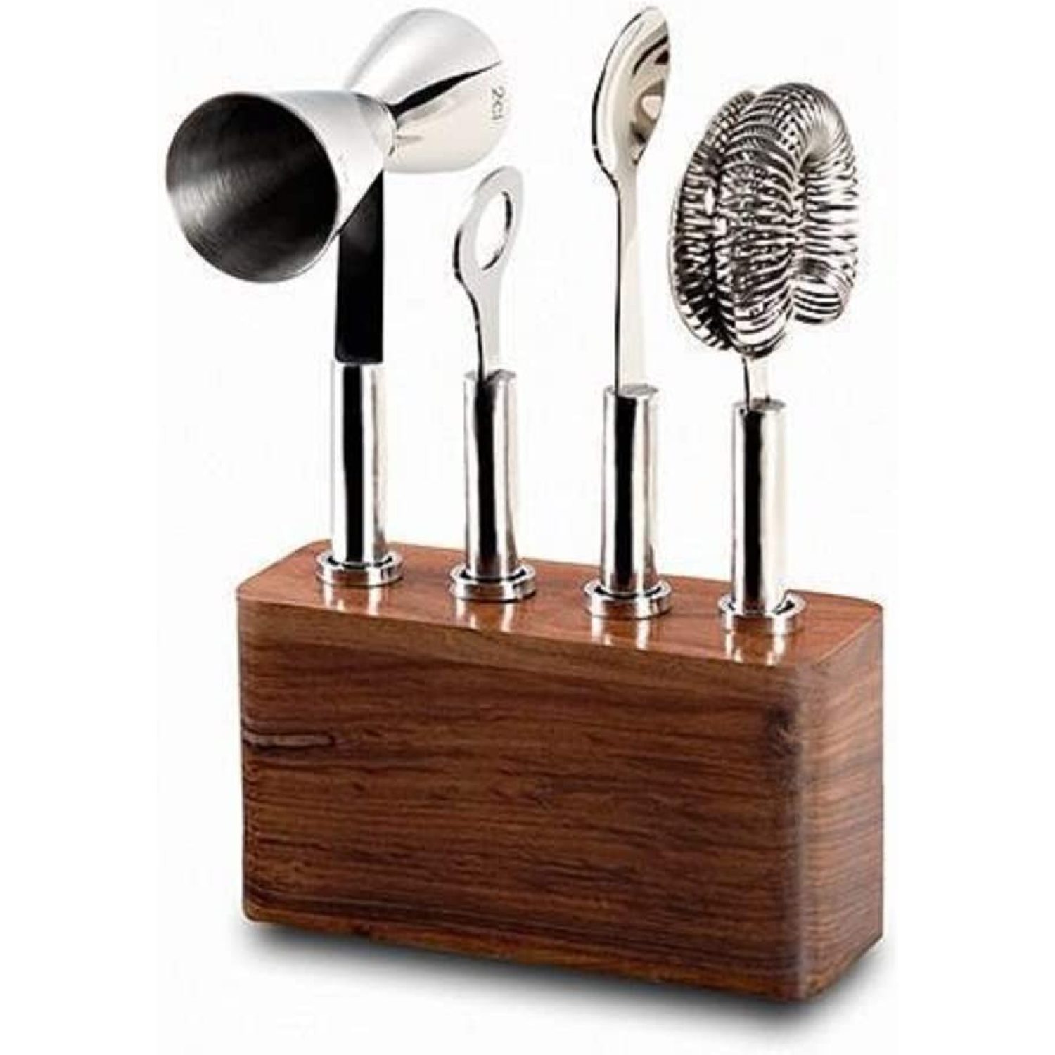 Tilldsd Cosmo Bar Tool Set with Acacia Wood Holder