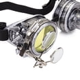 thumbnail image 4 of SAYFUT Vintage Steampunk Goggles Rave Glasses with Double Ocular Loupe Vintage Welding PuSAYFUT Gothic Glasses, 4 of 7