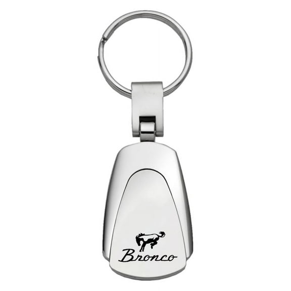 Ford Bronco Teardrop Key Chain (Silver)