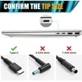 thumbnail image 7 of 90W USB C Laptop Charger Fits for HP Envy X360 Pavilion X360 X2 Spectre 15 Elitebook Folio G1 G2 Chromebook X360 11 TPN-DA08, 7 of 7