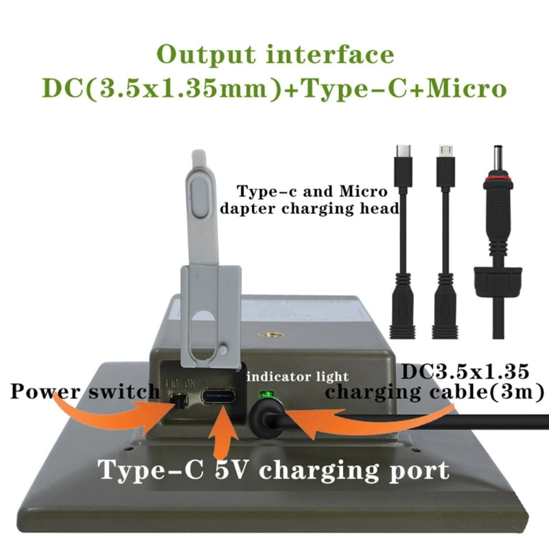IP66 Waterproof Trail Camera Solar Panel Camera Solar Panel 6000Mah 3W 5V Power Supply For Hunting Camera Accessories
