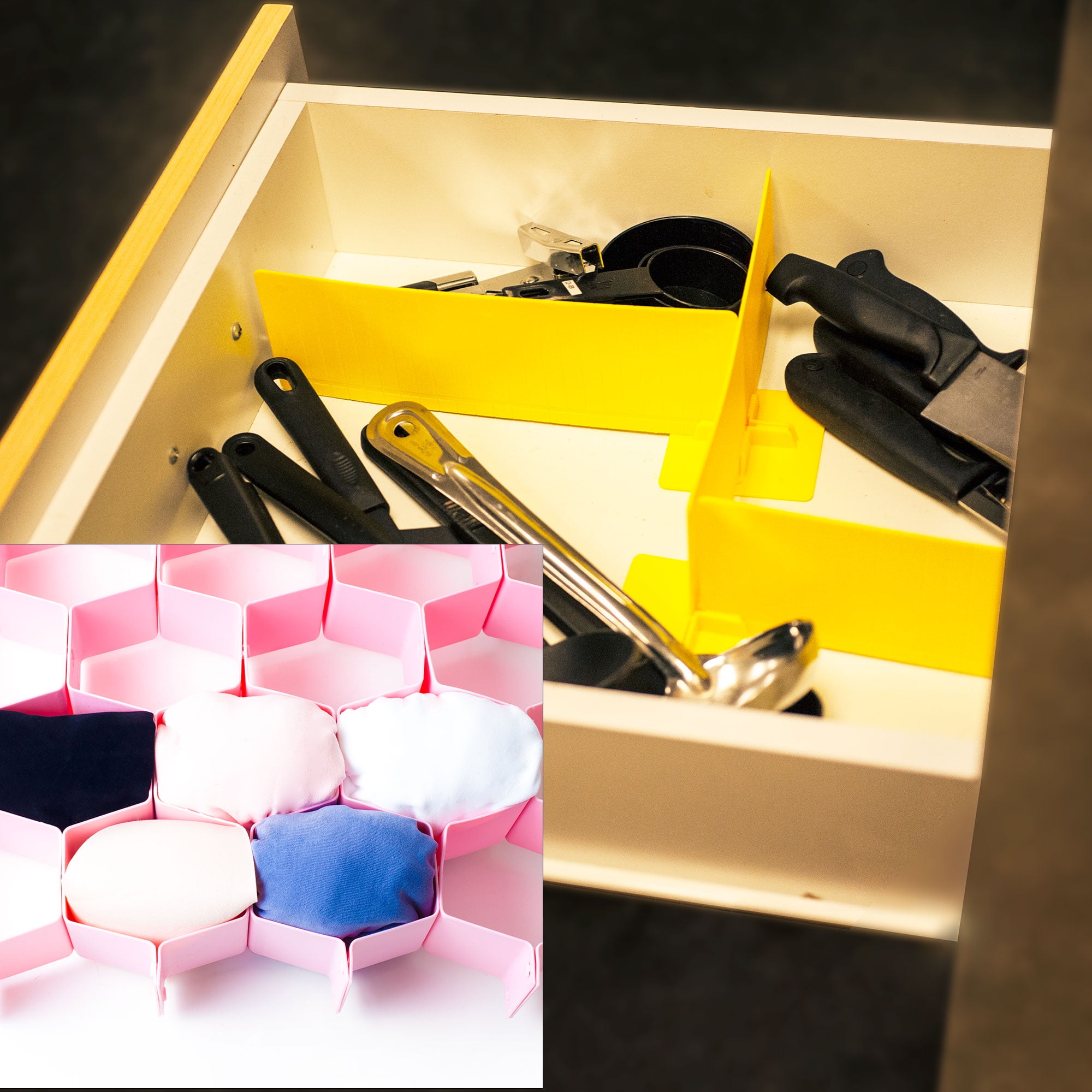 15 piece Kitchen Utility Drawer Organizer Set Kit