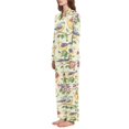 thumbnail image 2 of FORMRS Womens Pajama Set Long Sleeve Top and Pants with Pockets Soft Comfy Lounge Sleepwear, Sizes S-2XL, Birds with Strawberries, 2 of 7