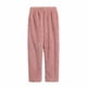 thumbnail image 5 of Women's Velvet Winter Warm Cardigan Pajama Set Long Sleeve Loose Casual Loungewear Polyester Lounge Set for Home and Daily Wear, 5 of 6