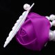 thumbnail image 5 of Flores de mano hechas a mano con perlas s Ramillete de muñeca nupcial para mujeres niñas Púrpura Sunnimix Ramillete de perlas de muñeca, 5 of 8