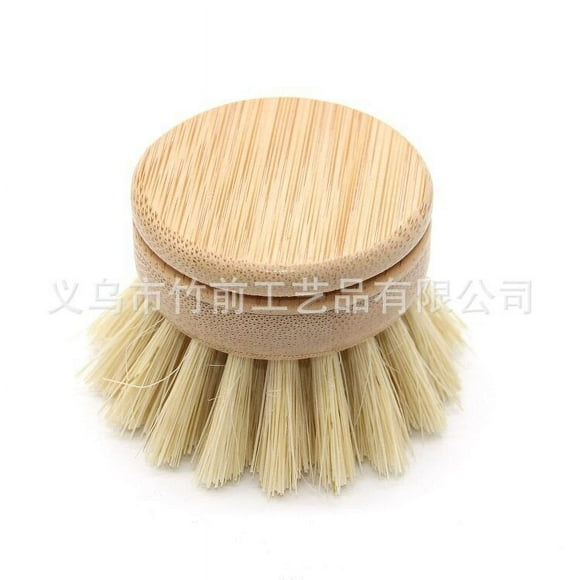 5 Pieces Dish Brush Replacement Heads Pot Long Handle Wood Cleaning Long Handle Wood Cleaning Tool Kitchen Brushes Bamboo Laundry Room Garage