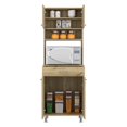 thumbnail image 4 of TUHOME Della 60 Kitchen Pantry Engineered Wood Pantries in  Beige, 4 of 9