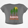 thumbnail image 1 of National Park Retro 70s Landscape Sequoia Junior Boxy Crop Top T Shirt, 1 of 1