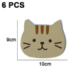 thumbnail image 2 of Posavasos lindo gato de 6 piezas - amarillo pequeño MFZFUKR CPB-DE-LYY1125-3, 2 of 5