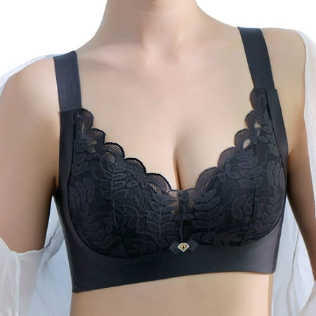 Ketyyh-chn99 Bras for Women Push Up Sports Push Up Bras for Women Wireless Beauty Back High Support Bra Black 38/85E