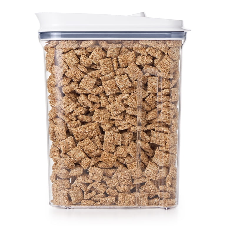 Pop Container 4.5-Quart Cereal Dispenser, White photo 1