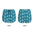 thumbnail image 3 of Cauagu Sea Turtle Print Women's 2 in 1 Running Shorts Athletic Workout Gym Yoga Shorts Running Shorts for Women-Large, 3 of 7