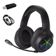 thumbnail image 1 of Auriculares Gamer Inalámbricos Bluetooth BLOOSOM Diadema Juegos 2.4G Negro/lienas coloridas, 1 of 5