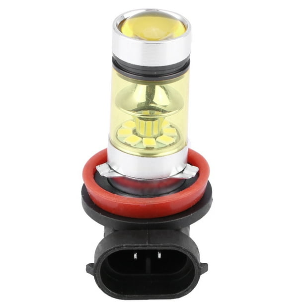 2 bombillas LED antiniebla para faros delanteros de coche, superbrillantes, de 100 W (luz amarilla)