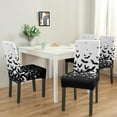 thumbnail image 2 of Conpaxye Stretch Fabric 4-Piece Polyester Dining Chair Slipcover, 08.halloween-01, 2 of 6
