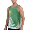 thumbnail image 2 of Haiem Christmas Green Men Workout Tank Top Gym Bodybuilding Sleeveless Muscle T Shirts Athletic Tank Breathable Workout Shirt-XX-Large, 2 of 8
