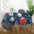 thumbnail image 6 of 54"x54" Christmas Tree Tablecloth Waterproof Washable Polyester Square Table Cover Durable Tablecloth for Kitchen Dining Table Party Decor, 6 of 7