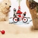 thumbnail image 3 of Santa Claus Christmas Pendant Acrylic Puppy Doll Bicycle Christmas Tree Hanging Suit, 3 of 4