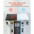 thumbnail image 6 of KFFKFF Fixed Metal Awning 80 x 36 in, Window and Door Canopy, Durable Steel Frame for Outdoor Rain, Snow, and Sun Protection, Ideal for Entrances, Windows, Porches, and Balconies, 6 of 9