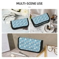 thumbnail image 5 of Bingfone Pelican Reed And Fish Print Pencil Case Large Capacity Pencil Pouch Pen Bag Office Stationery Organizer Multifunctional Pencil Bag for Women & Men, 5 of 6