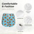 thumbnail image 4 of Rateoe Turtle Printed 2 in 1 Women's Workout Shorts for Athletic Gym Running Shorts with Phone Pockets-Medium, 4 of 7