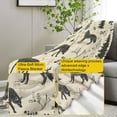 thumbnail image 3 of Wolf and Nature Pattern Blanket, Wildlife-Themed Fleece Throw with Wolf and Forest Design, Soft Cozy Lightweight Blanket, for Nature and Animal Lovers, 60x80 in,Decor, 3 of 6