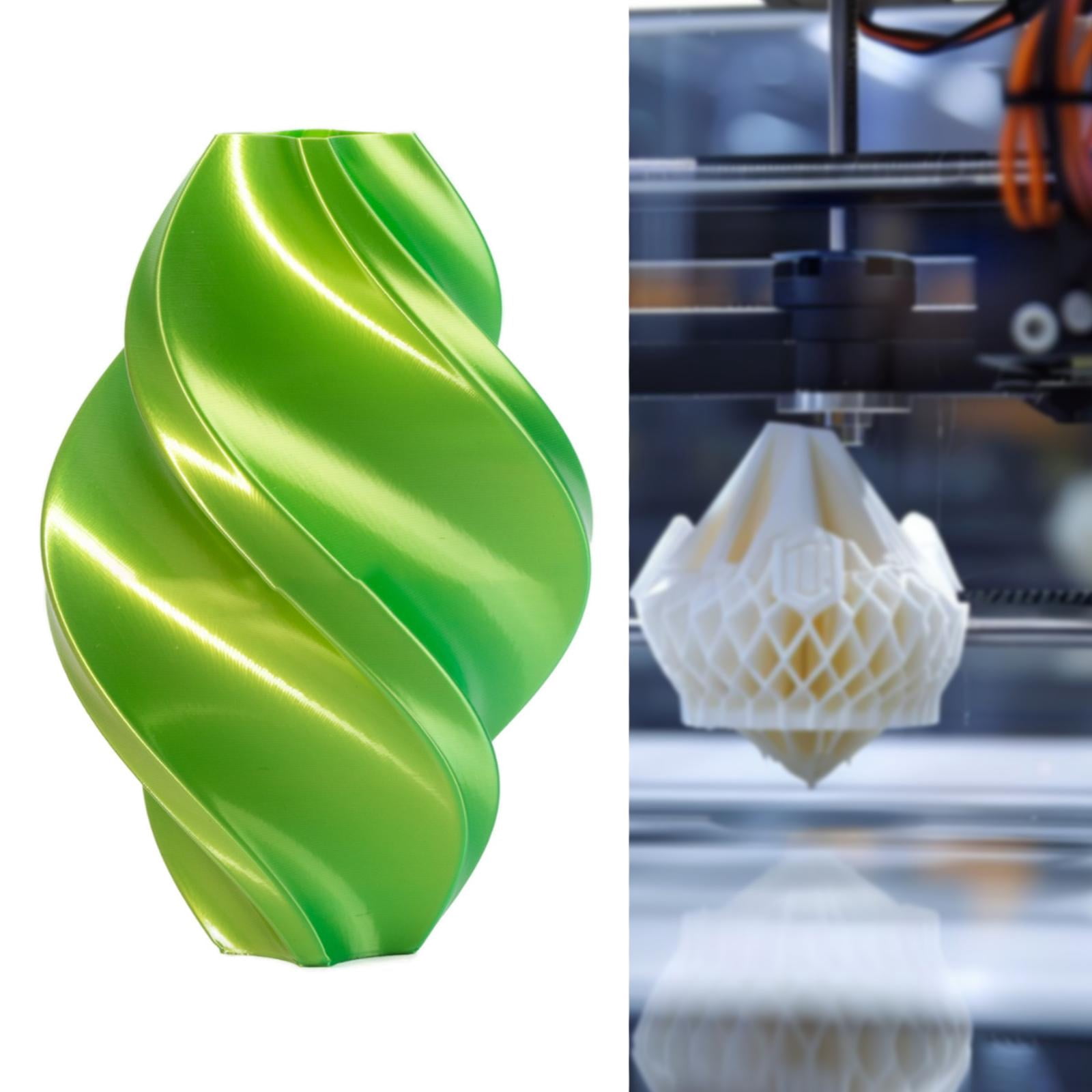 Wzmzjy Pla Filament Easy Use 1.75mm dimensional Accuracy Double Tri Color Option High Yellow and Green