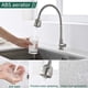 thumbnail image 4 of Grifo de cocina de acero inoxidable macizo de diseño moderno, grifo de agua fría de un solo tipo de material de cobre, giratorio 360°, fácil instalación para cocinas de hoteles y hogares, 4 of 5