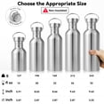 thumbnail image 3 of Neihepal 20oz Single Wall Stainless Steel Water Bottle with Handle, BPA Free, 4 Pack, 3 of 7