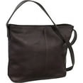 thumbnail image 3 of Le Donne Leather Two Slip Pocket Shoulder Bag LD-9400, 3 of 5