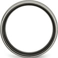 thumbnail image 2 of Titanium Grey & Black Ti Polished 8mm Band (Size 8.5) Made In United States tb285-8.5, 2 of 5