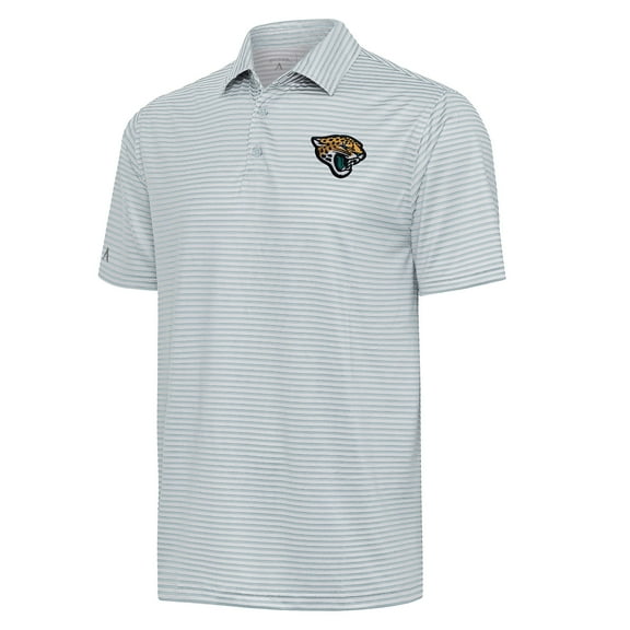 Men's Antigua Gray Jacksonville Jaguars Skills Polo