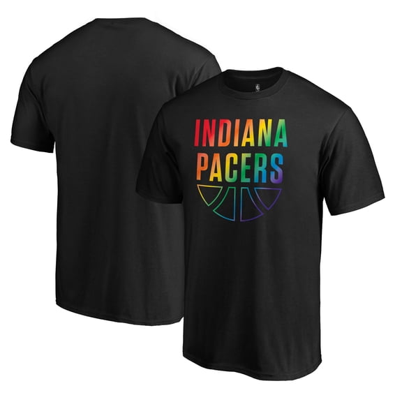 Men's Black Indiana Pacers Team Pride Wordmark T-Shirt