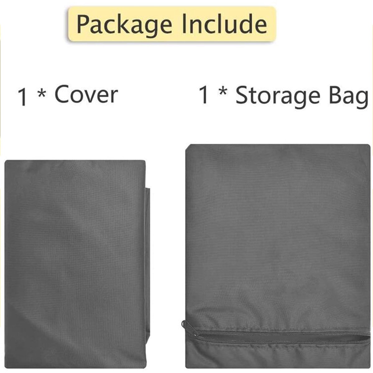 Premium Outdoor Furniture Covers - Heavy Duty Waterproof Patio Furniture Protectors for Sectional Sofa & Table, Gray