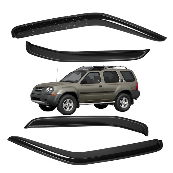 US For 2000-2004 Nissan Xterra Window Vent Visor Side Sun Rain Deflector Guard